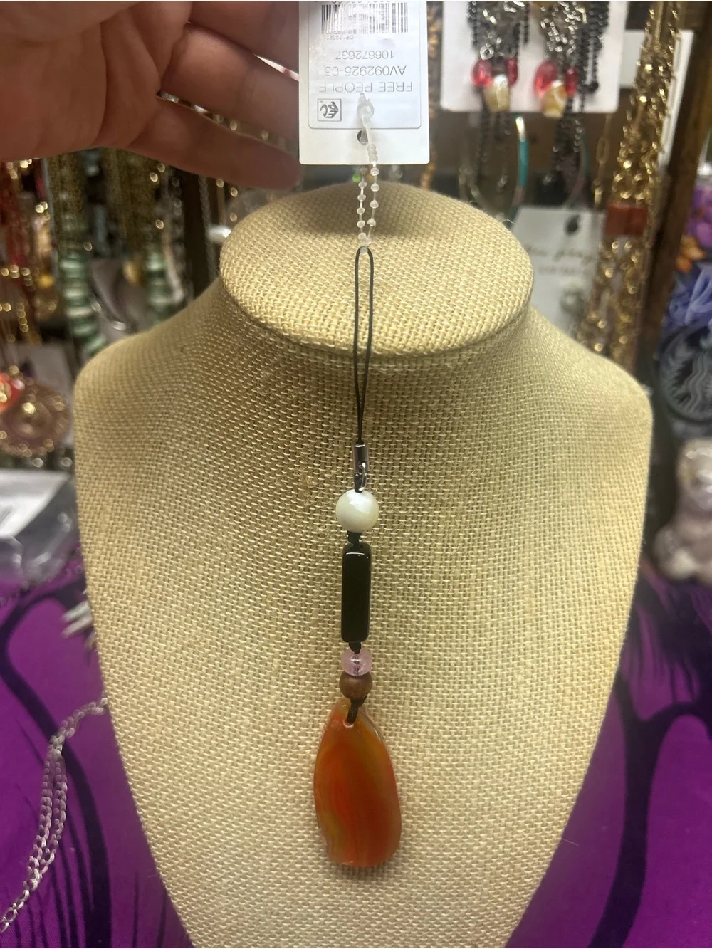 NWT Free People Molten Stone Phone Charm